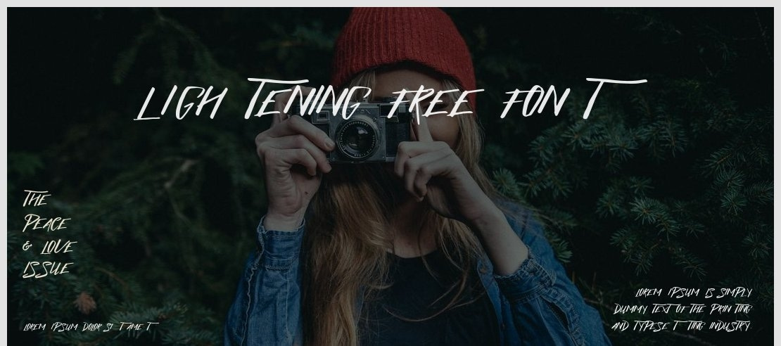 Lightening Free Font