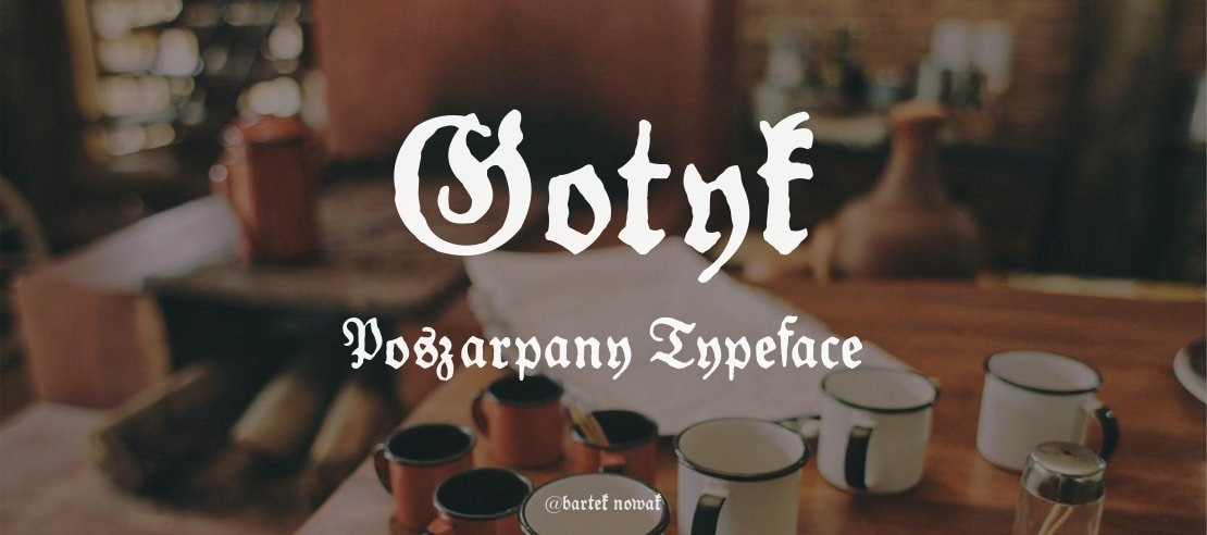 Gotyk Poszarpany Font