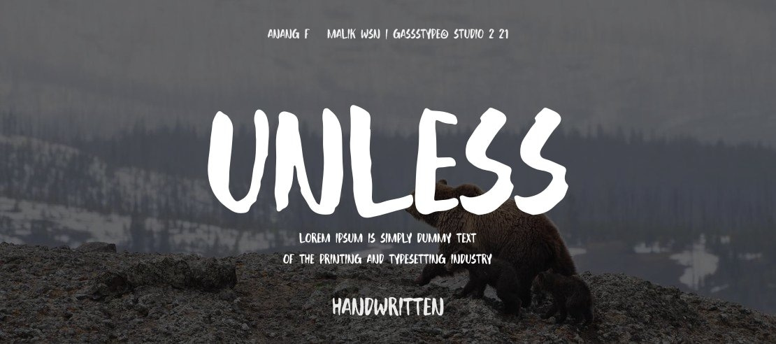 Unless Font