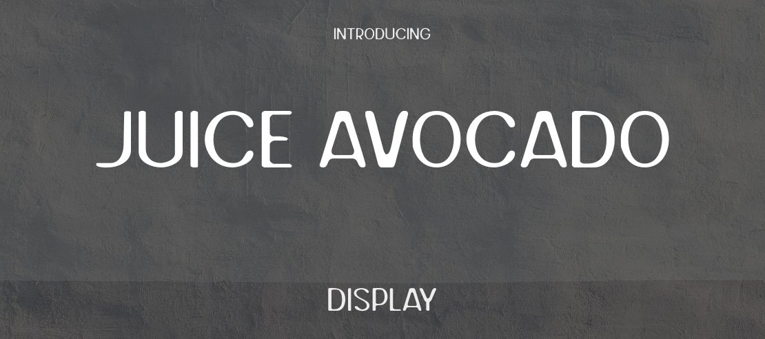 Juice Avocado Font