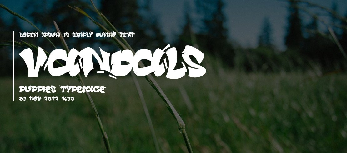 Vandals Puppies Font