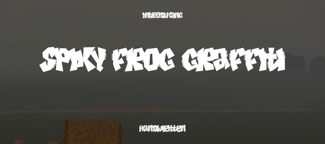 Spiky Frog Graffiti Font
