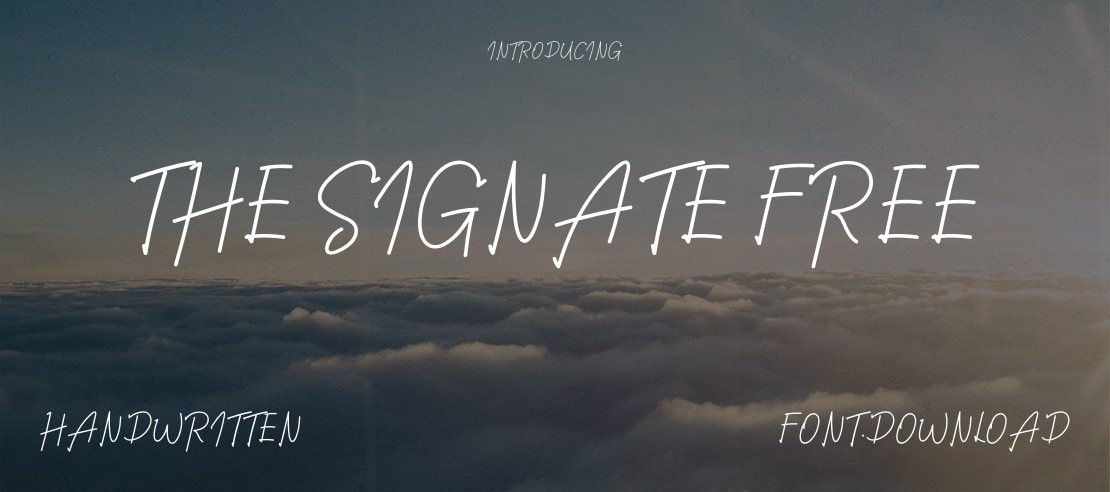 The Signate Free Font