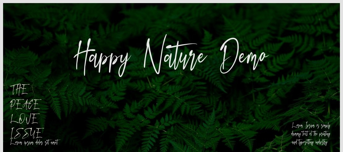 Happy Nature Demo Font