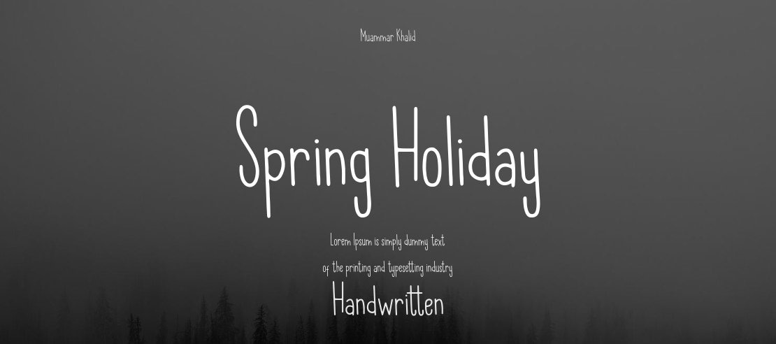 Spring Holiday Font