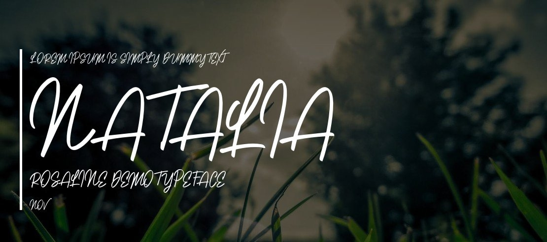 Natalia Rosaline Demo Font