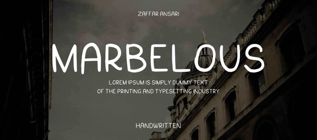 Marbelous Font