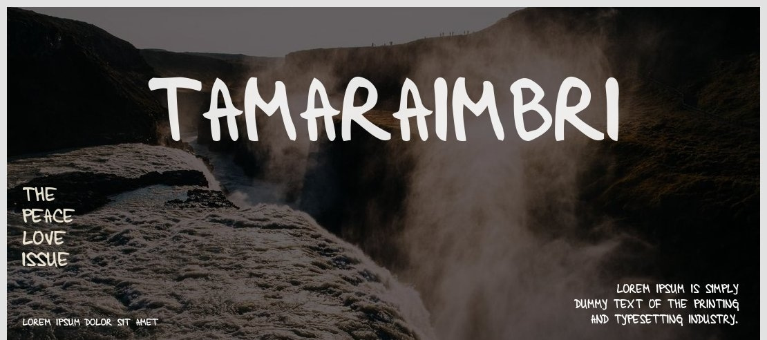 TamaraImbri Font