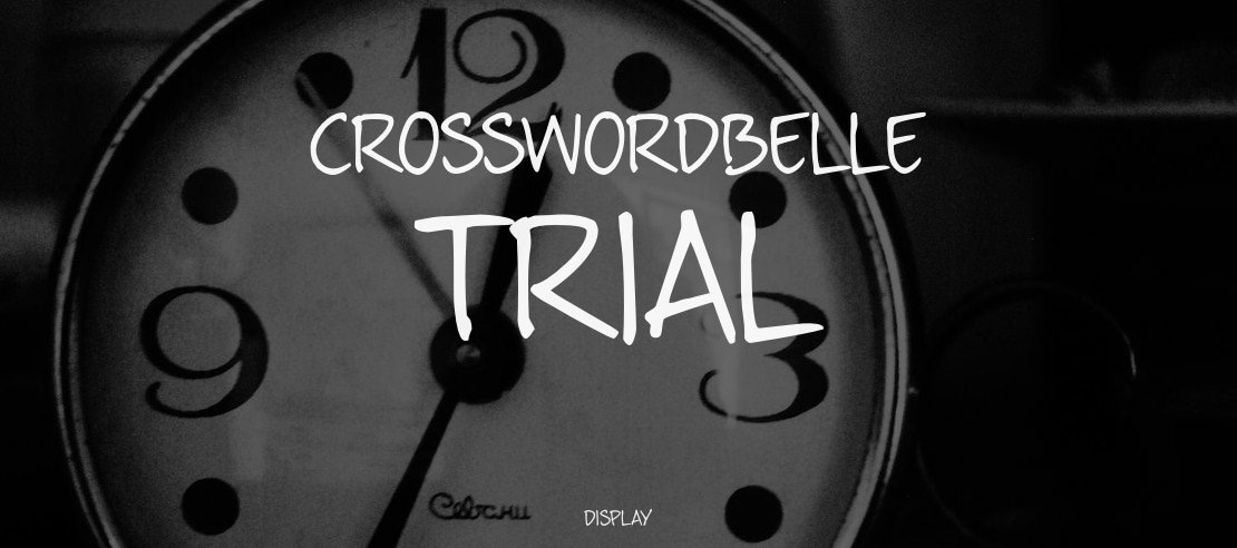 crosswordBelle trial Font