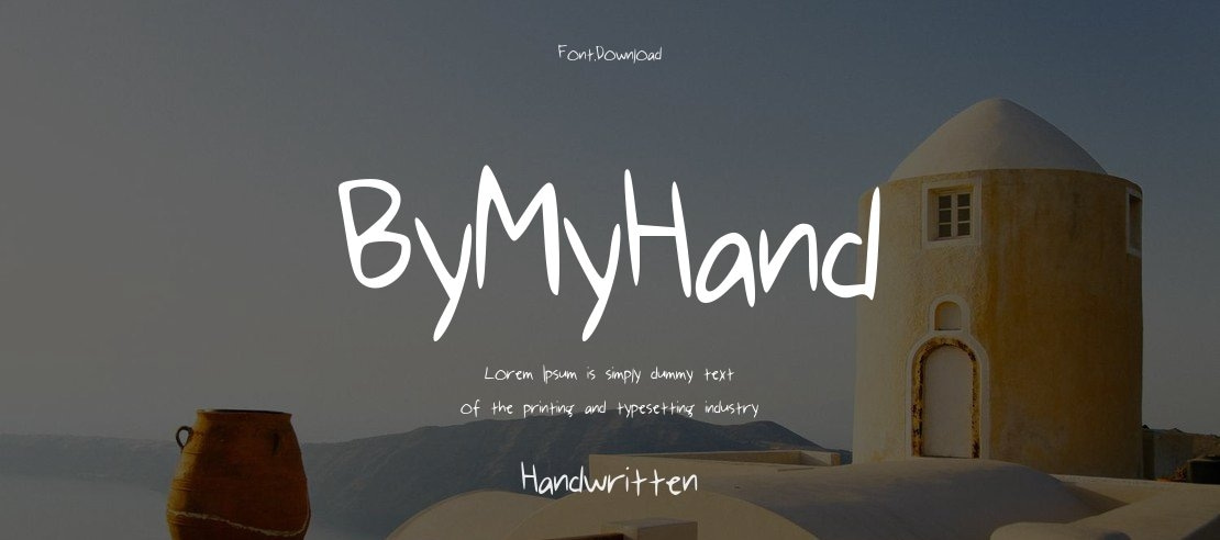 ByMyHand Font