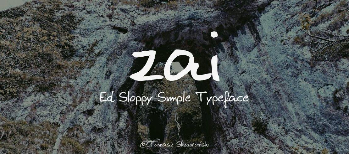 zai Ed Sloppy Simple Font