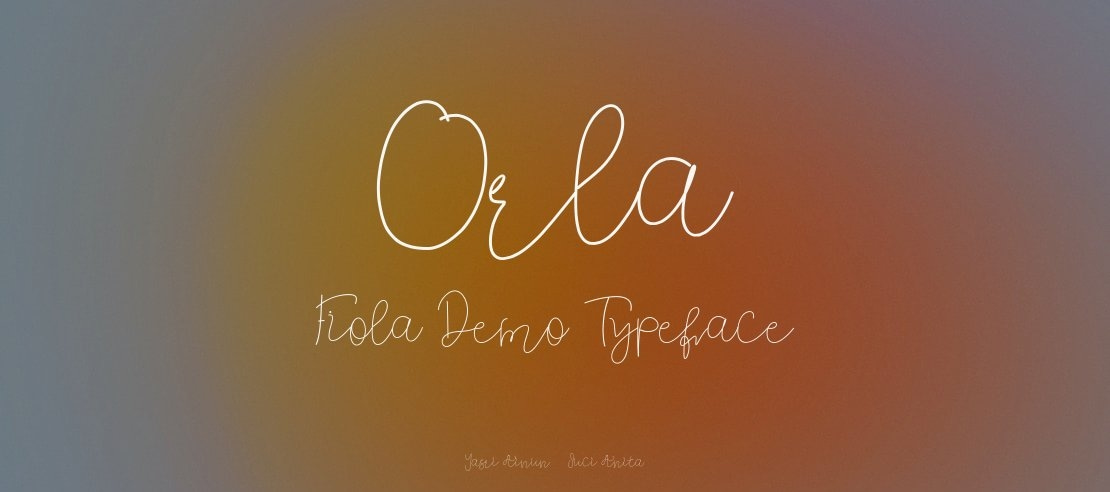 Orla Fiola Demo Font