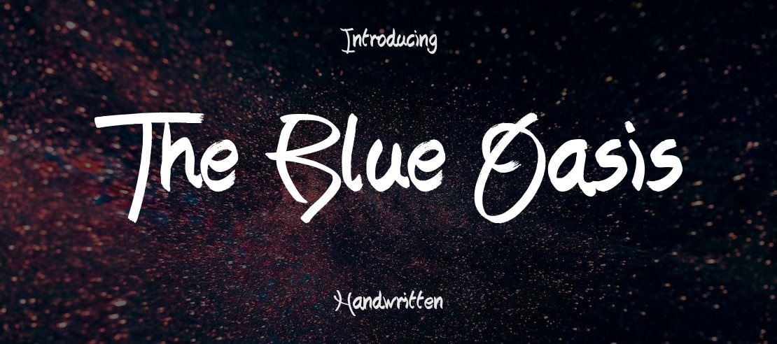 The Blue Oasis Font