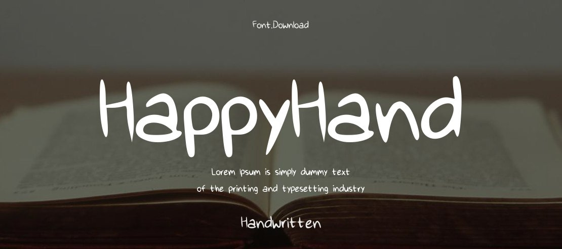 HappyHand Font