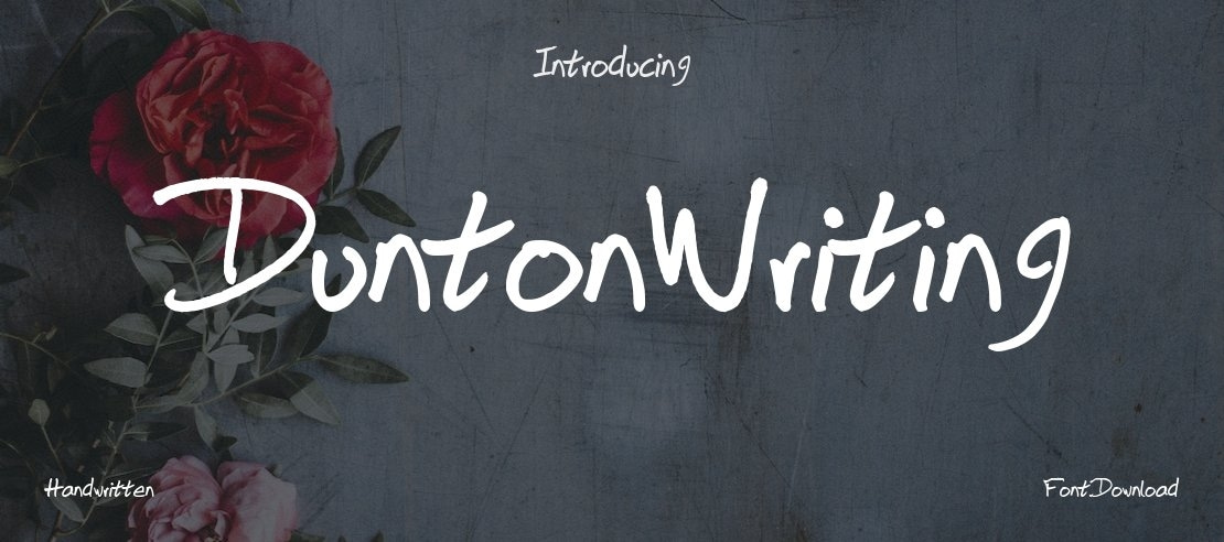 DuntonWriting Font
