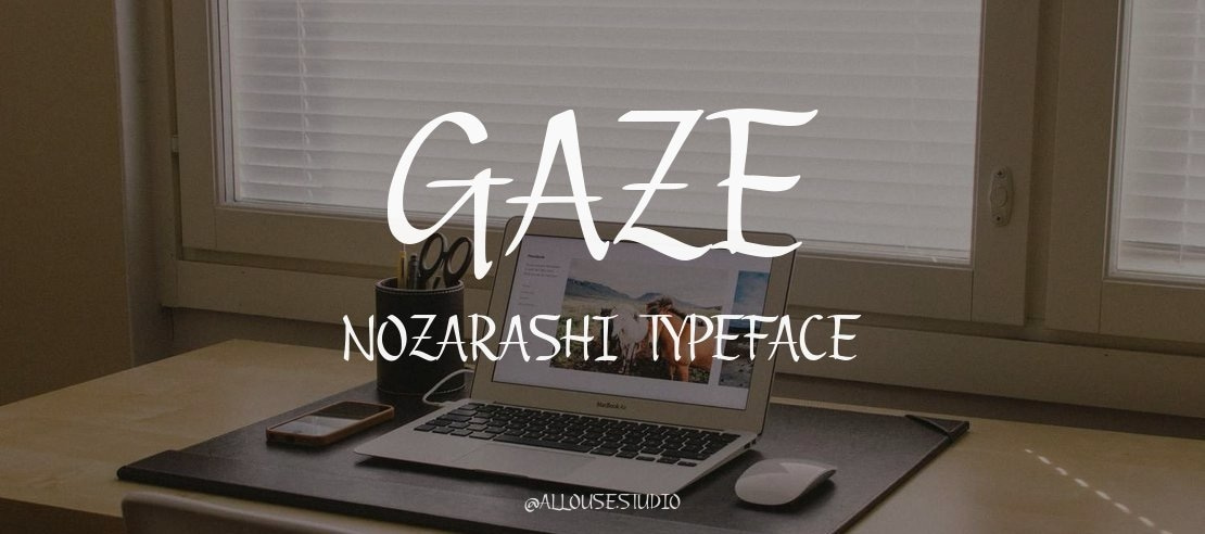 Gaze Nozarashi Font