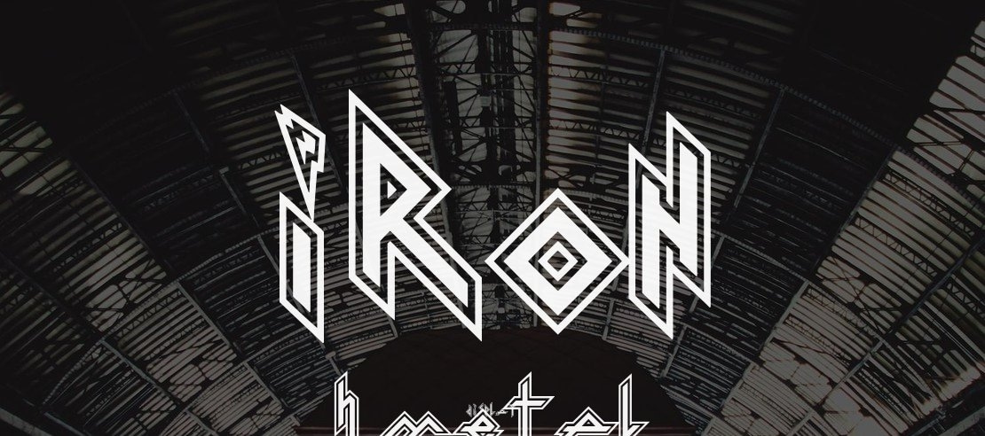 Iron H Metal Font