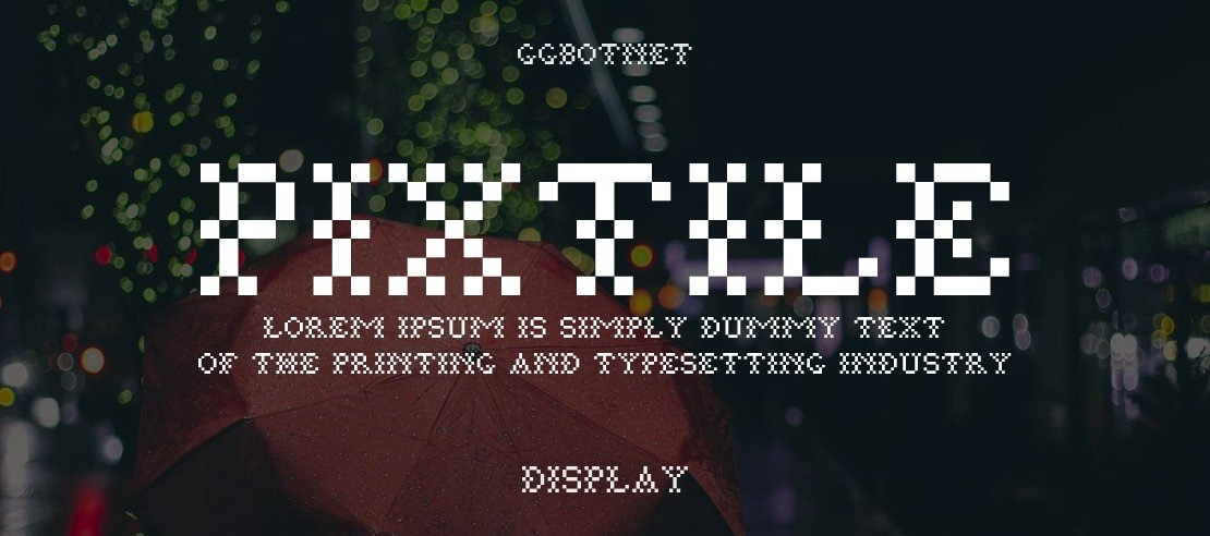 Pixtile Font