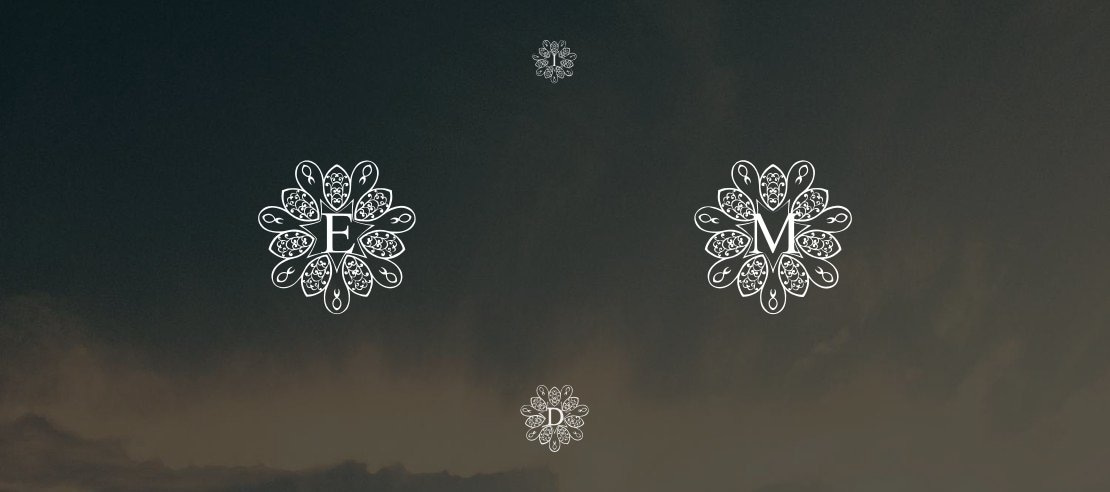 European Monogram Font