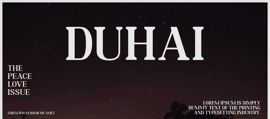 Duhai Font