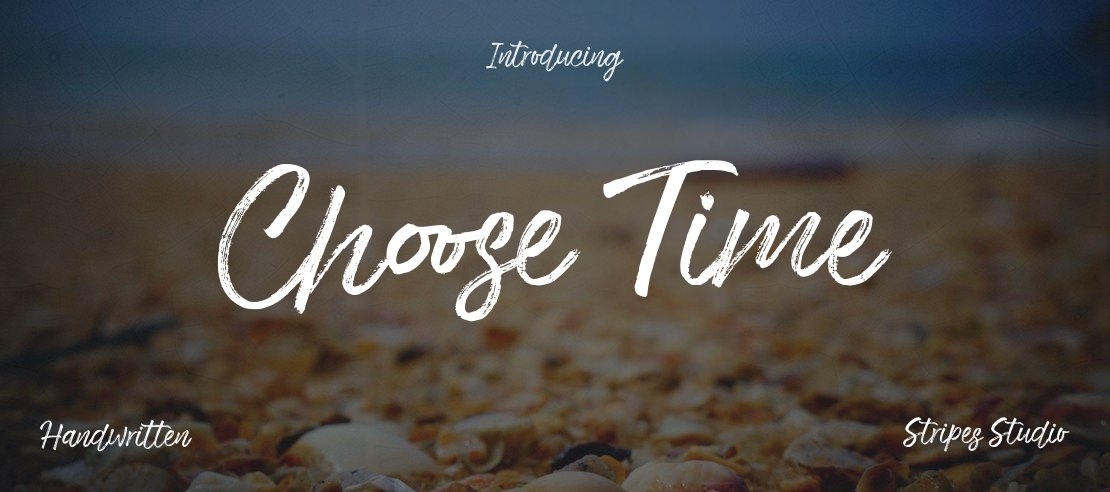Choose Time Font Family