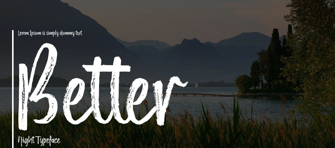 Better Night Font Family