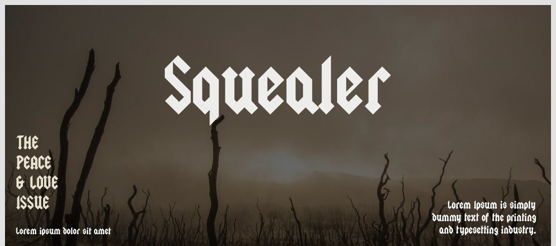 Squealer Font Family