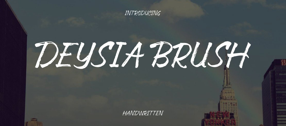 Deysia Brush Font