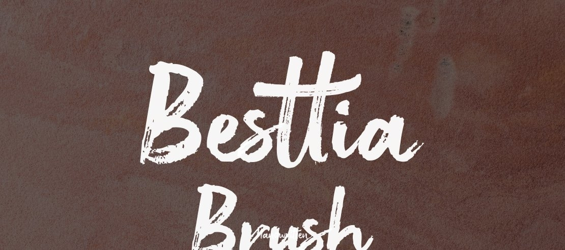 Besttia Brush Font