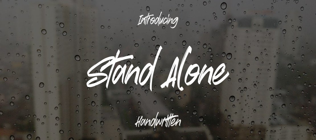 Stand Alone Font