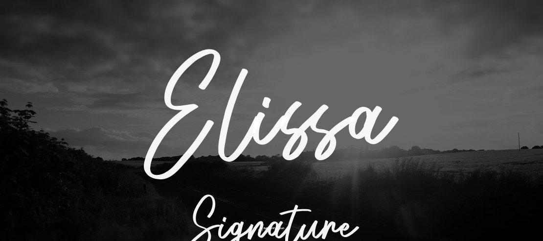 Elissa Signature Font