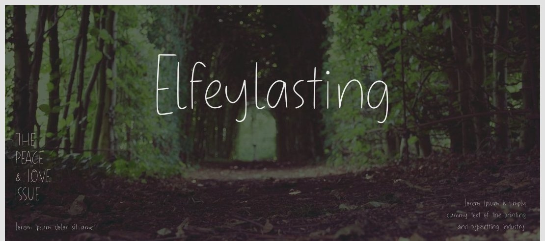 Elfeylasting Font