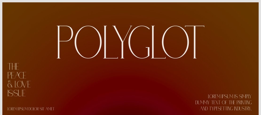 Polyglot Font
