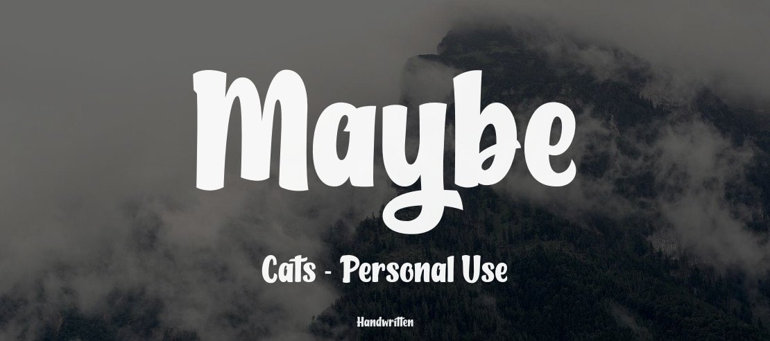 Maybe Cats - Personal Use Font