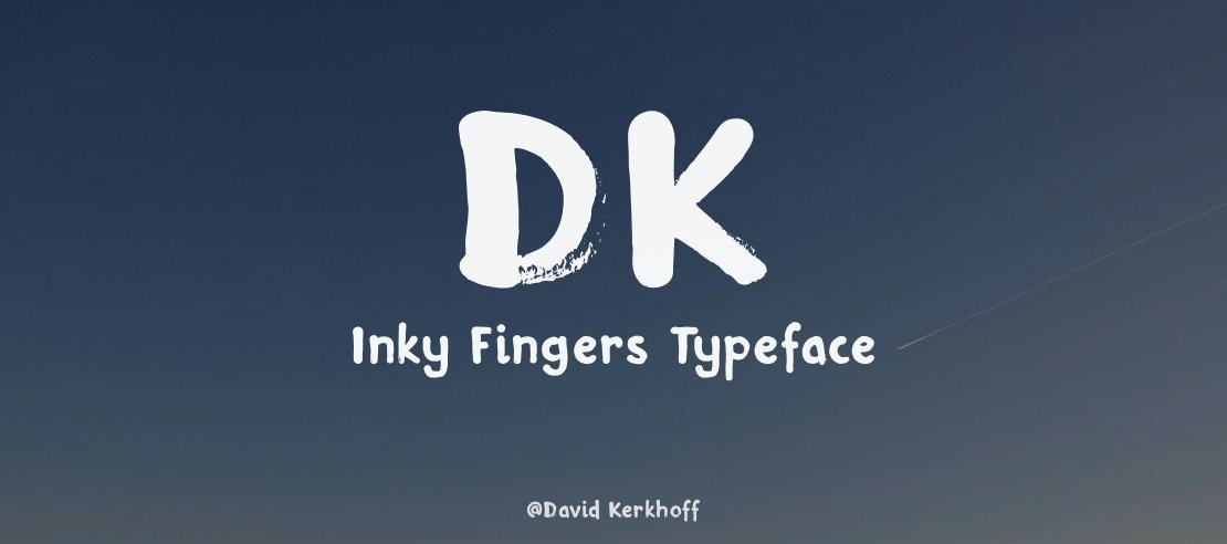 DK Inky Fingers Font