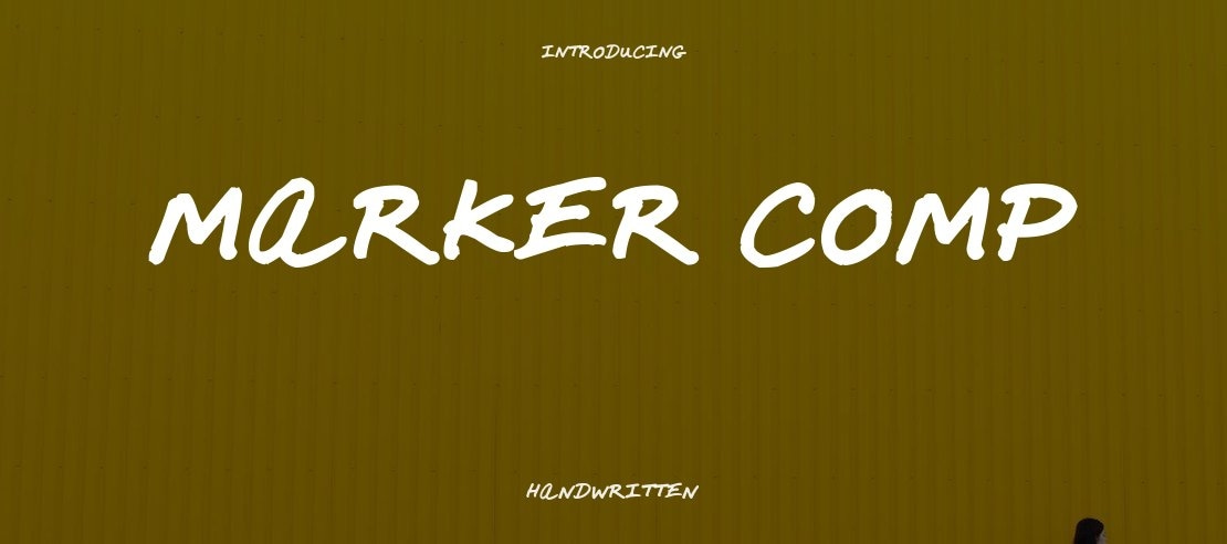 Marker Comp Font