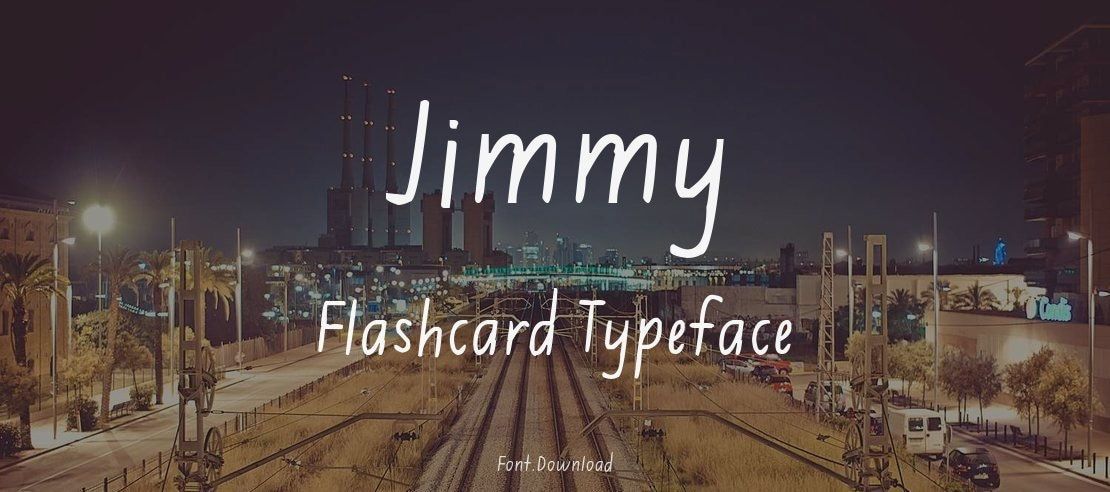Jimmy Flashcard Font
