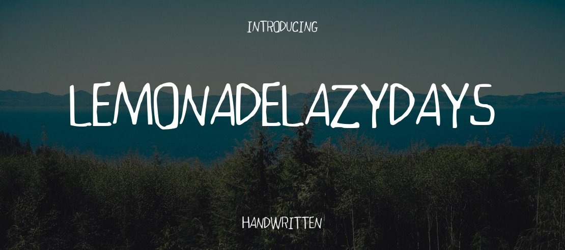 LemonadeLazyDays Font