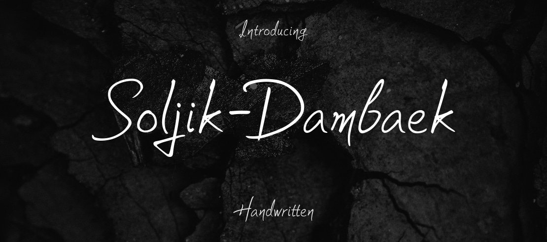 Soljik-Dambaek Font