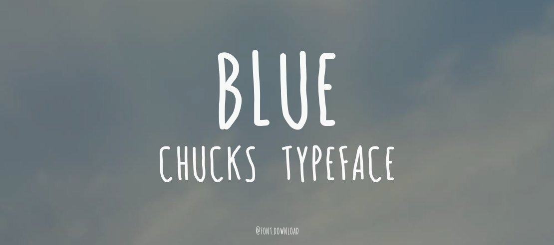 BLUE CHUCKS Font