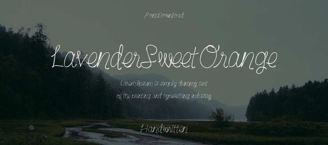 LavenderSweetOrange Font