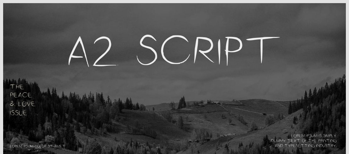 A2 Script Font