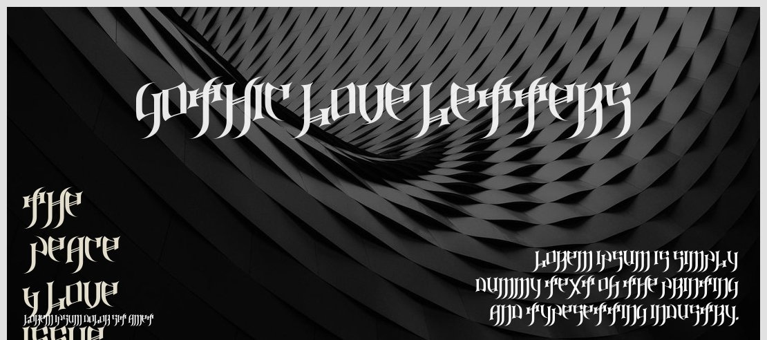 Gothic Love Letters Font