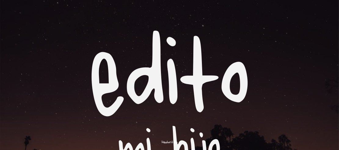 edito mi hijo Font