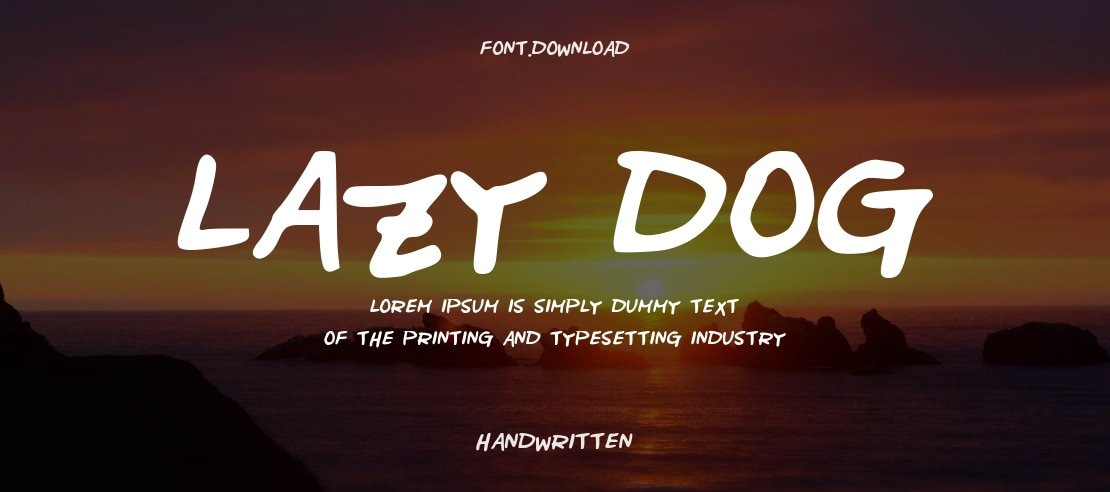 lazy_dog Font