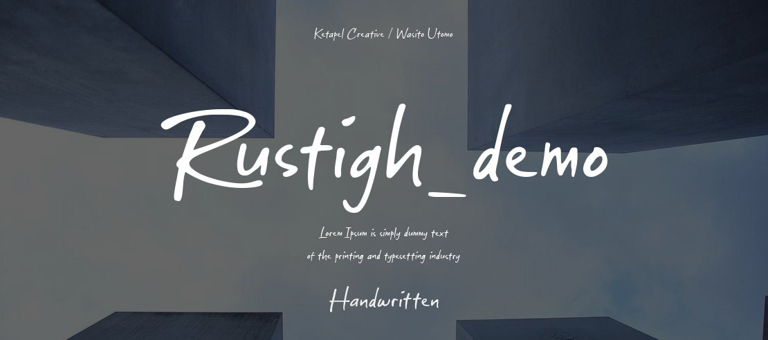 Rustigh_demo Font