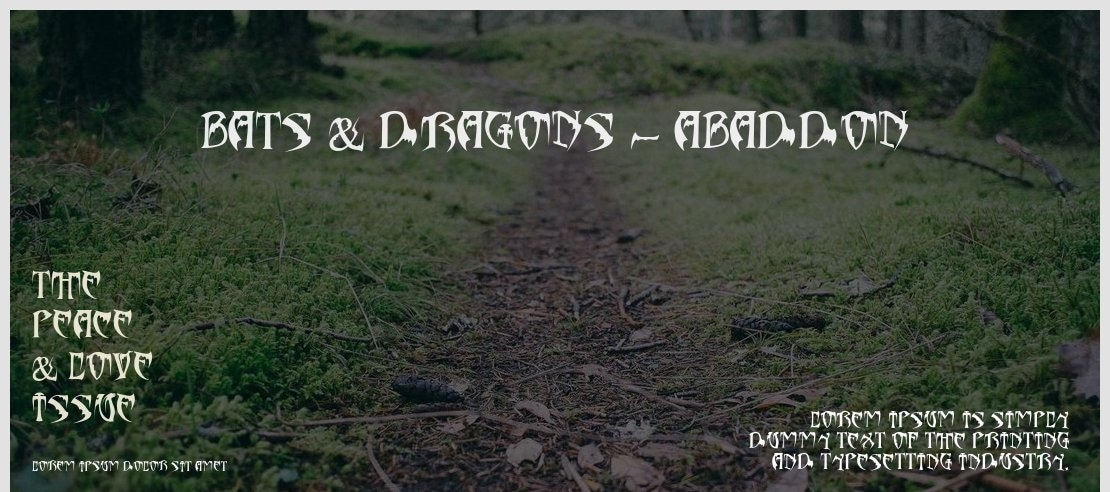 Bats & Dragons - Abaddon Font