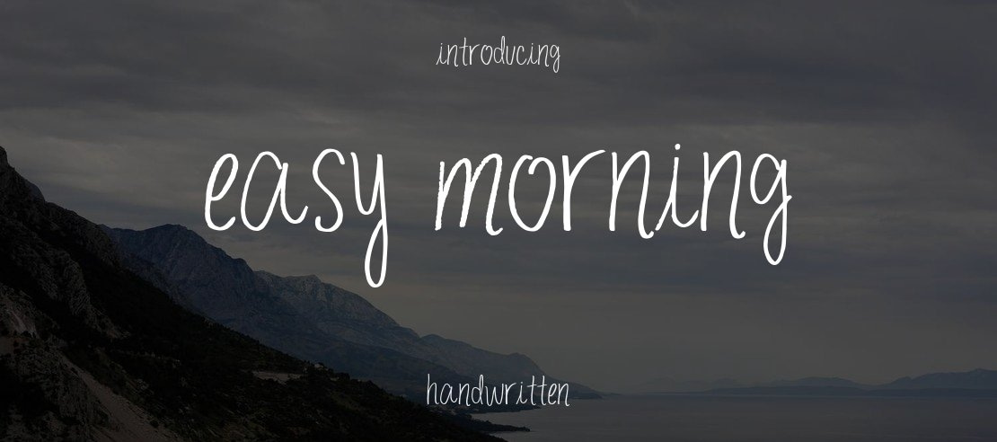 easy morning Font