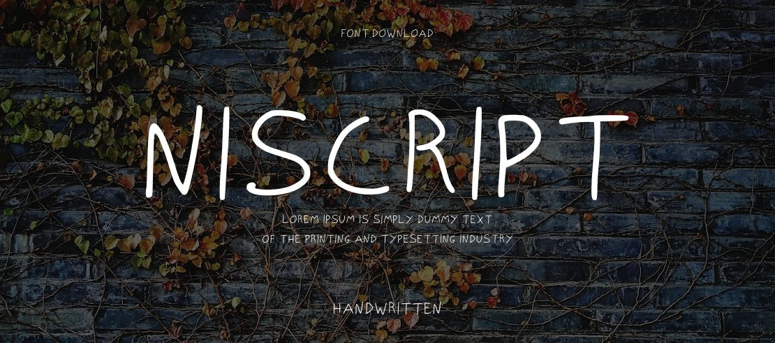 NISCRIPT Font