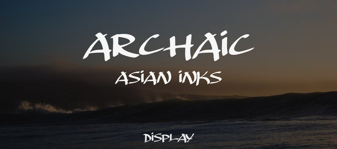 Archaic Asian Inks Font